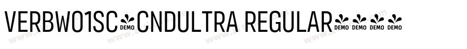 VerbW01SC-CndUltra Regular字体转换